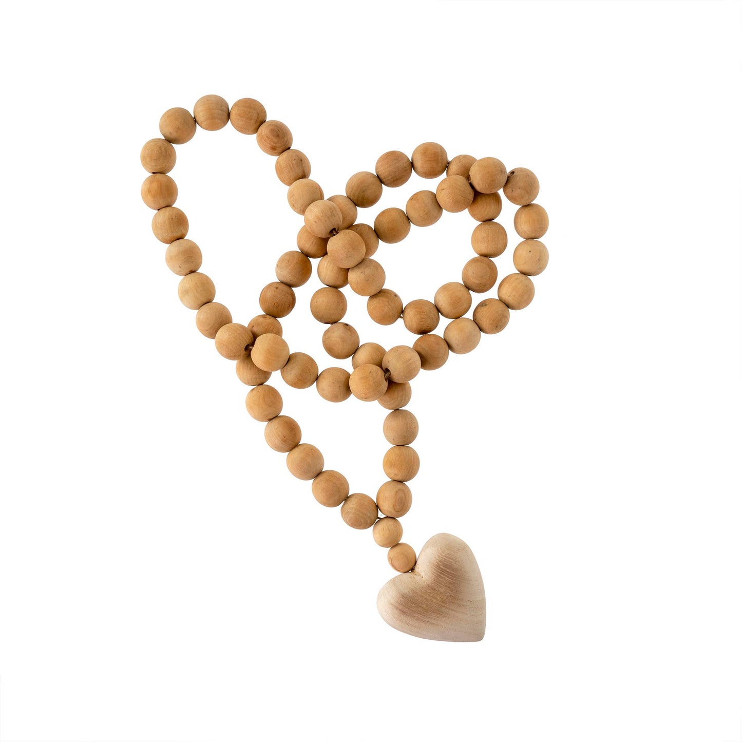 Wooden Heart Prayer Beads L