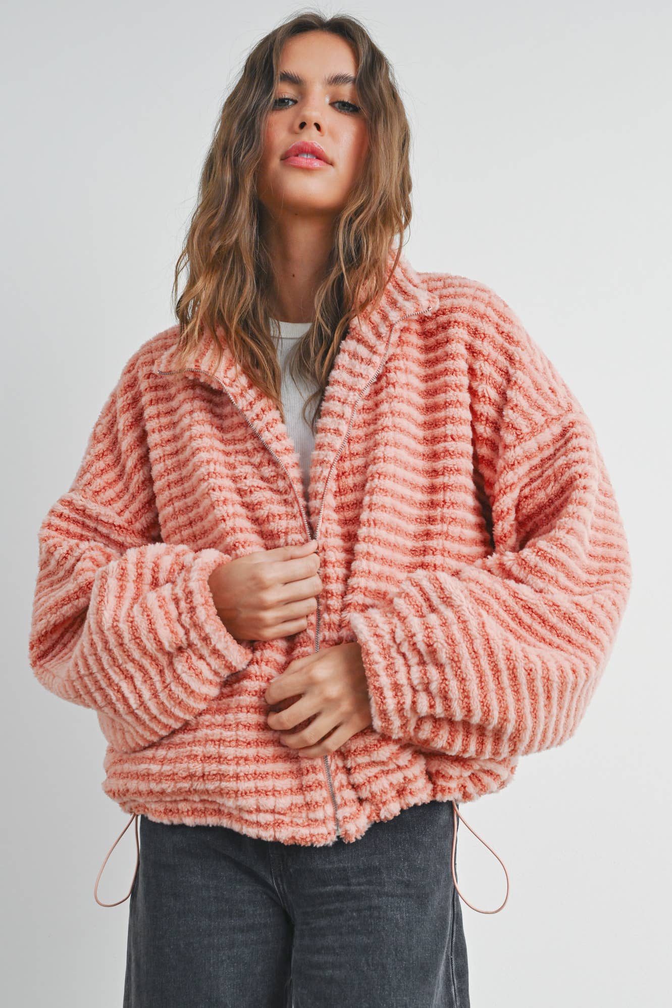 Fall Collared Puffer Jacket - BMJ7497: CHARCOAL / M