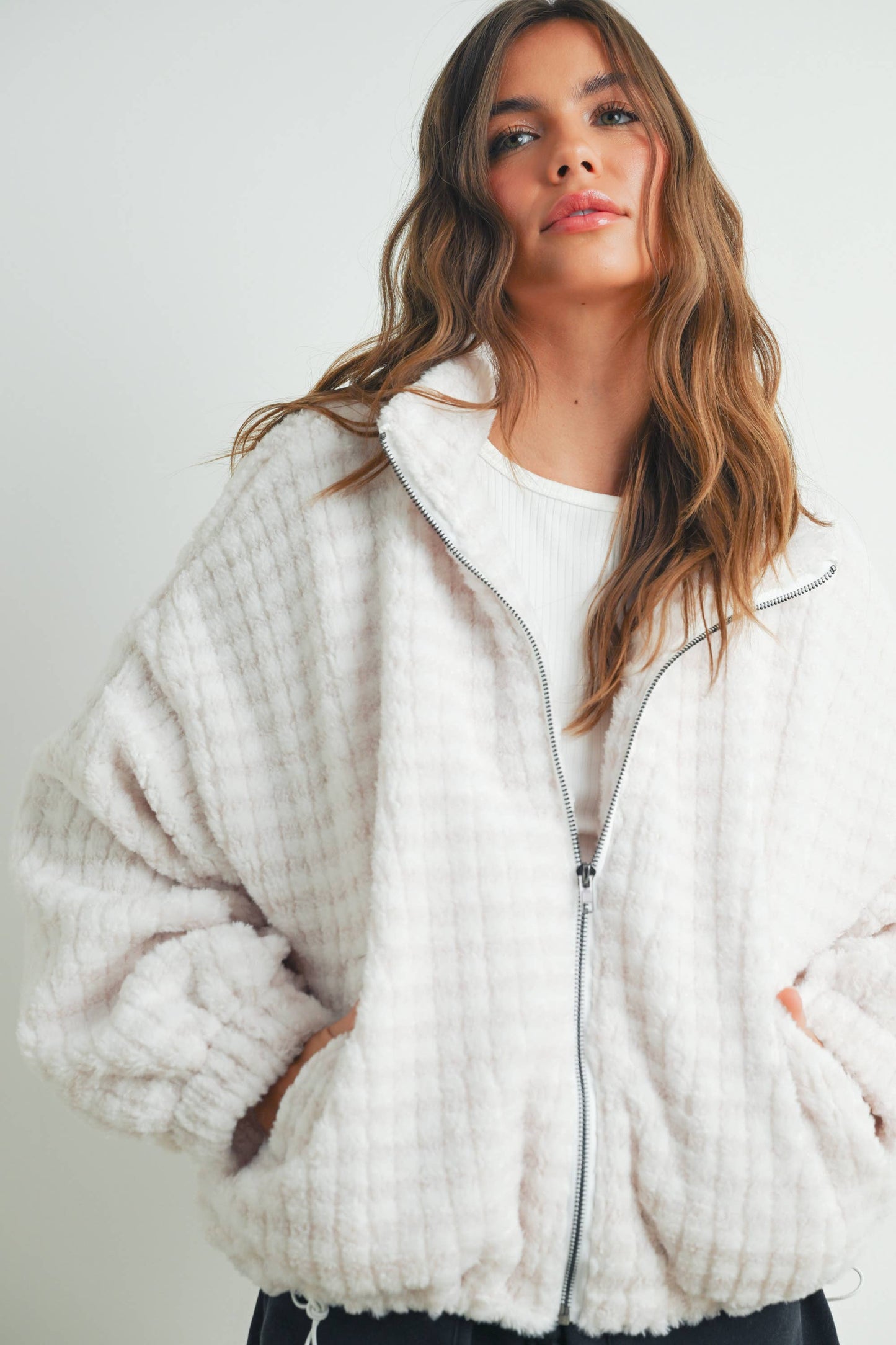 Fall Collared Puffer Jacket - BMJ7497: CHARCOAL / S