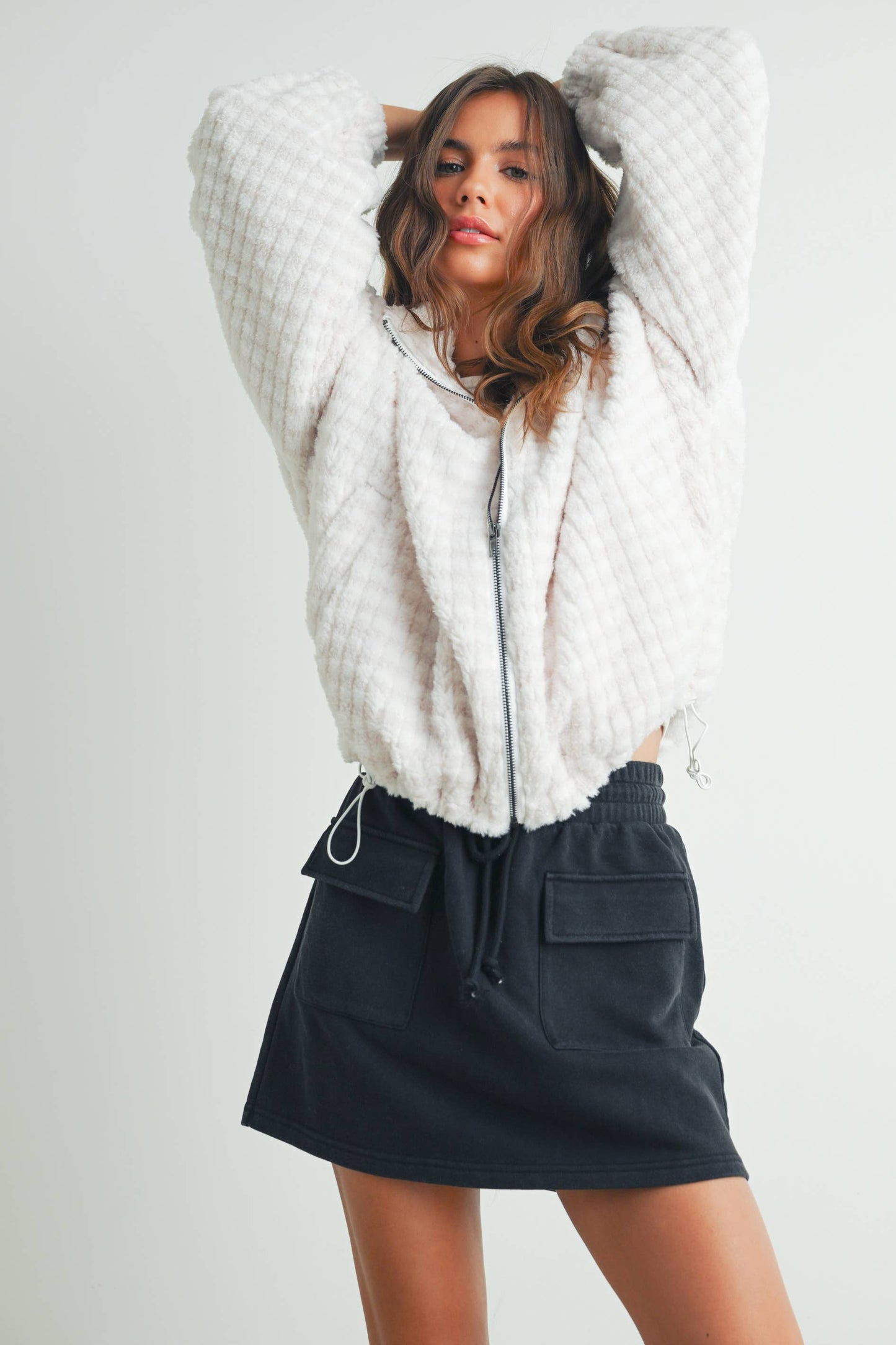 Fall Collared Puffer Jacket - BMJ7497: CHARCOAL / M