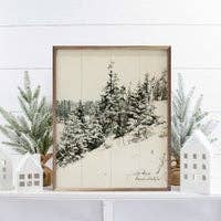 Grouping Of Winter Trees: 8 x 10 x 1.5