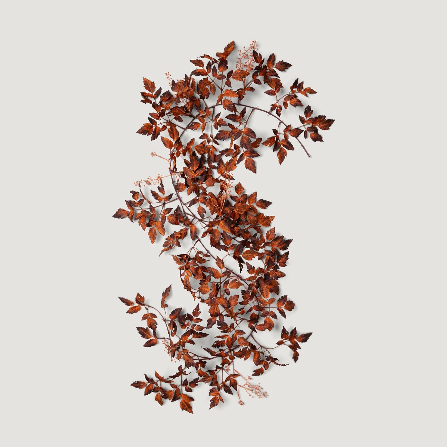 Brown Artificial Cimicifuga Seeded Garland - 6'