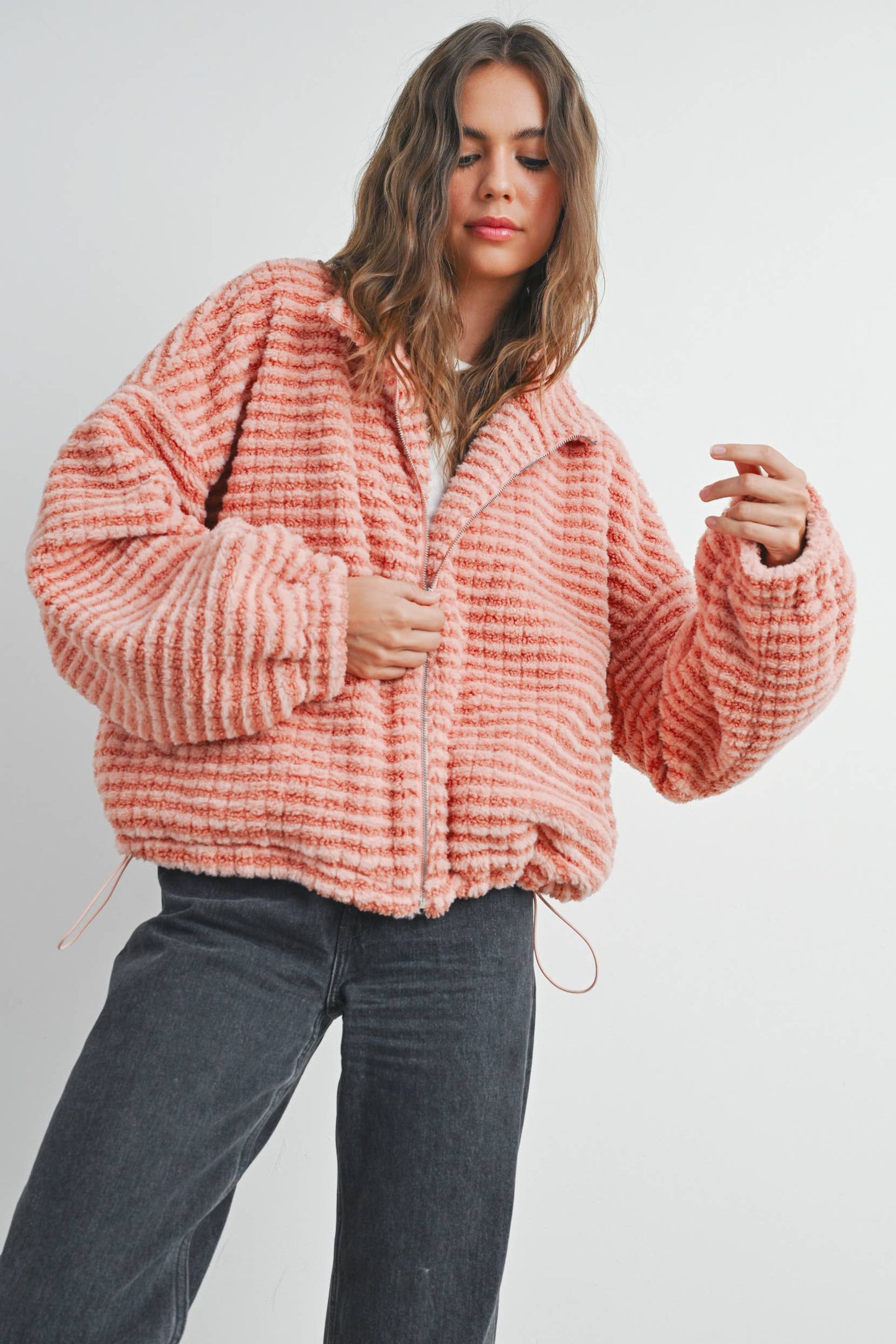 Fall Collared Puffer Jacket - BMJ7497: CHARCOAL / M