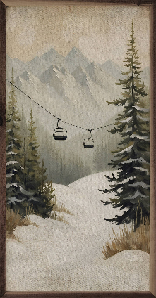 Mountain Pines Ski Lift: 12x24