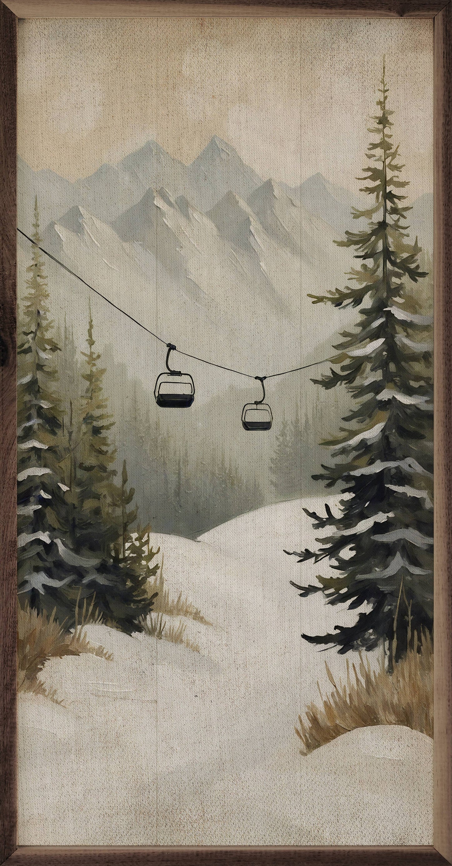 Mountain Pines Ski Lift: 8x16