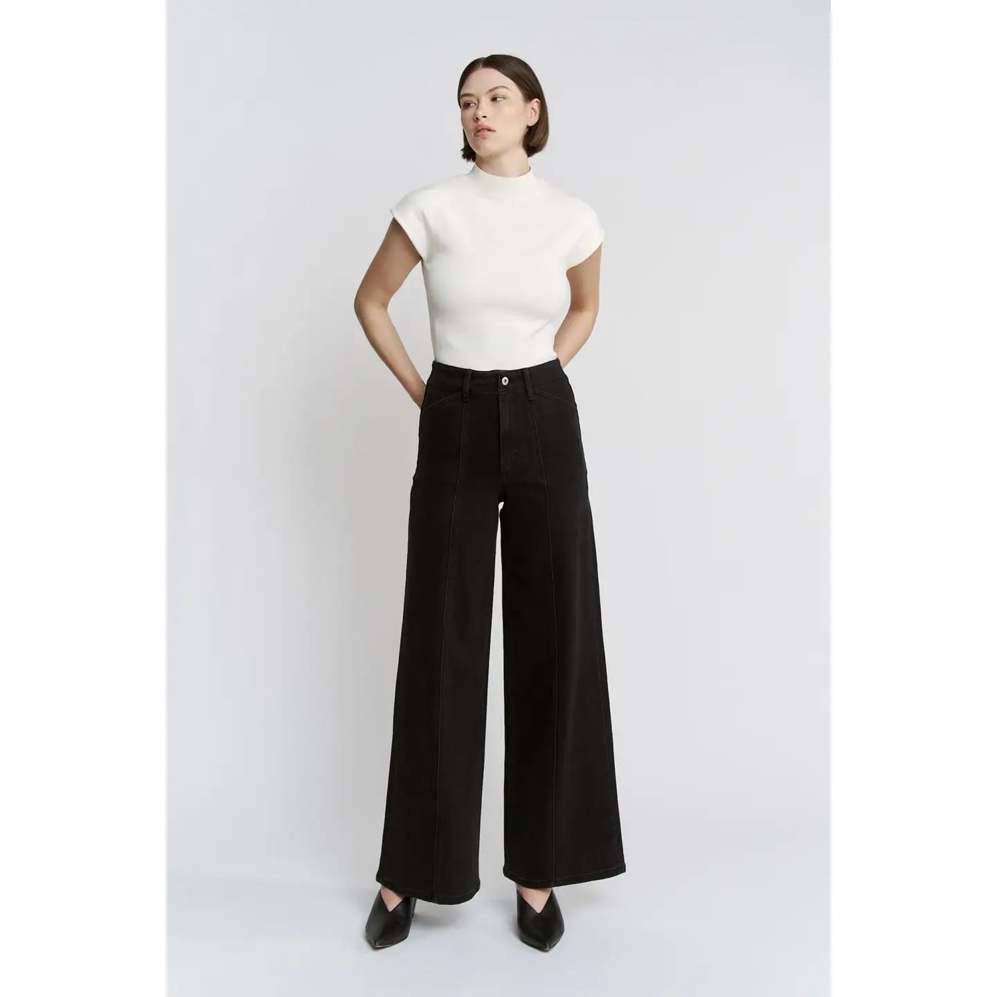 High Rise Seamed Trouser