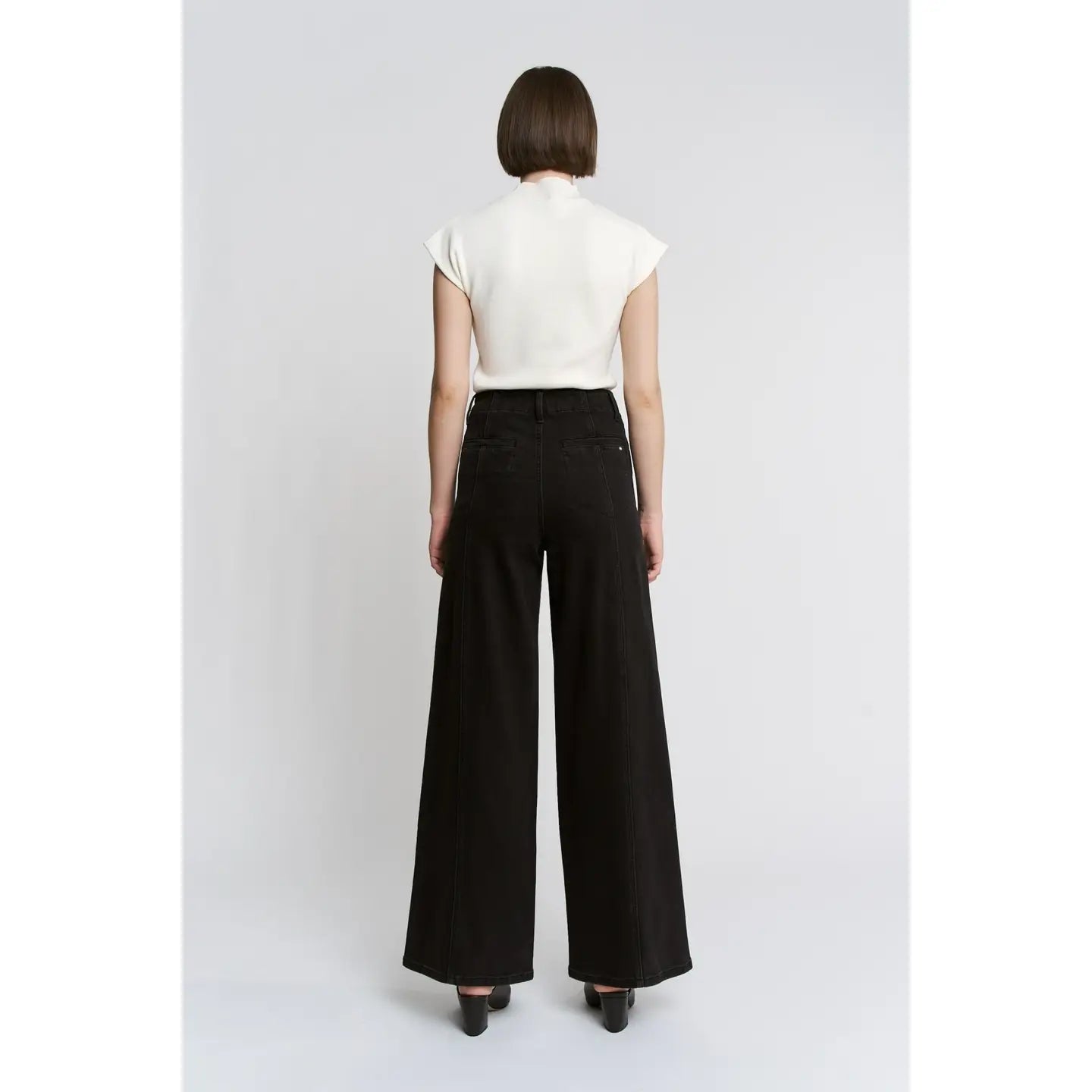 High Rise Seamed Trouser