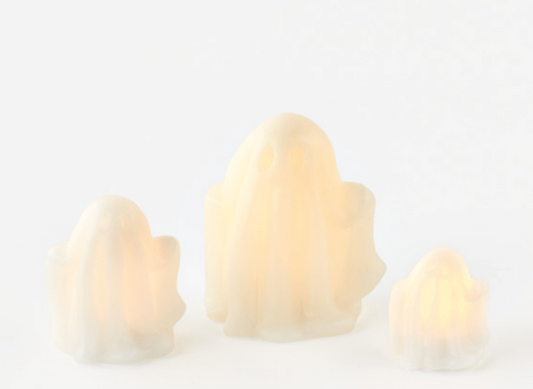 Lighted Ghost Candle, St/3