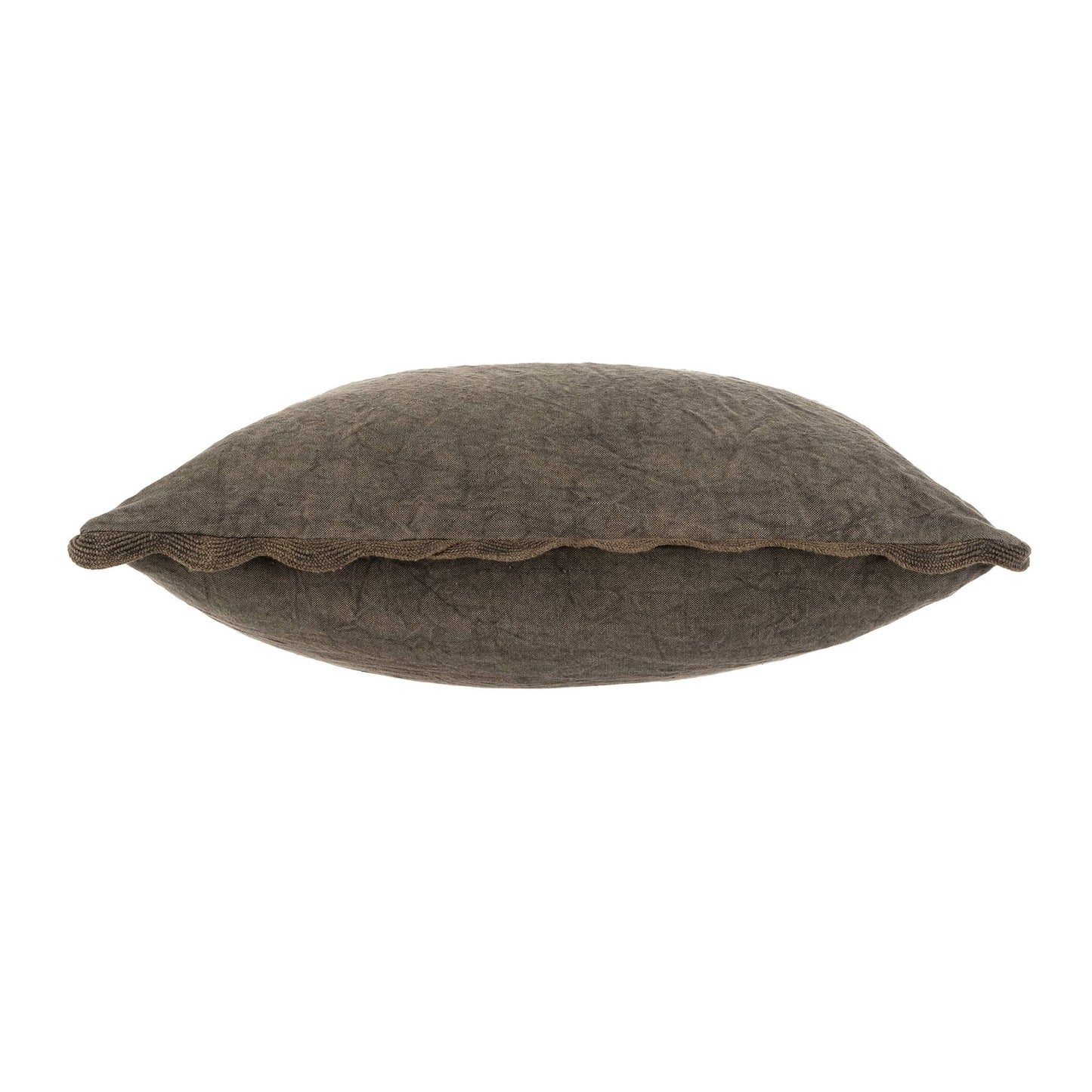 20x20 Scalloped Edge Pillow, Charcoal