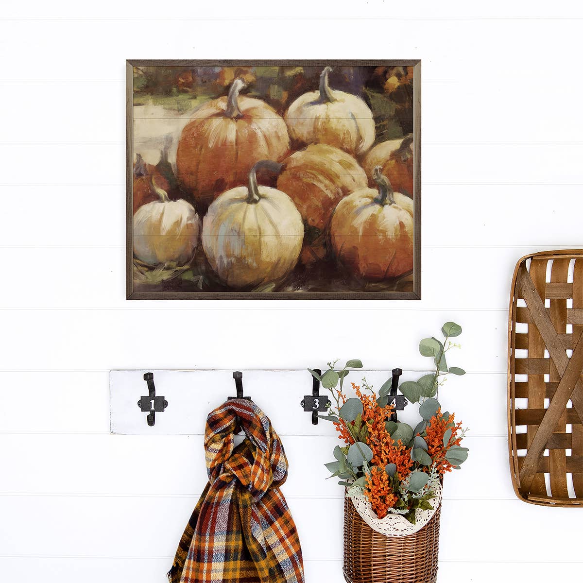 Vintage Pumpkins 1 By Nina Blue: 10 x 8 x 1.5