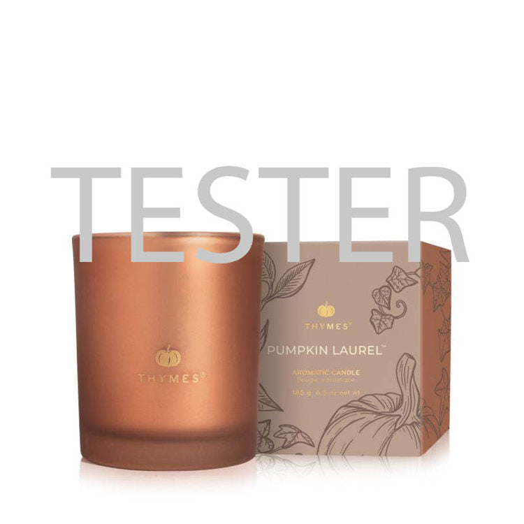 Pumpkin Laurel Aromatic Candle, Tester